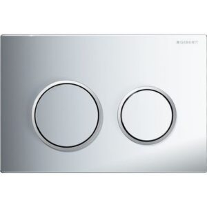 Geberit Kappa21 Flush Plate – Chrome Finish, Matt Chrome Trim