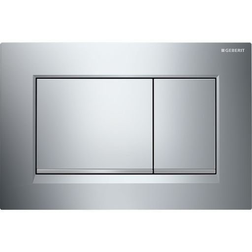 Geberit Sigma30 Flush Plate – Chrome Finish, Matt Chrome Trim