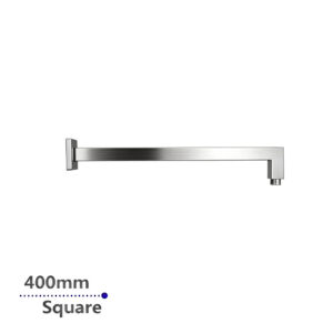 400mm Brushed Nickel Wall Shower Arm