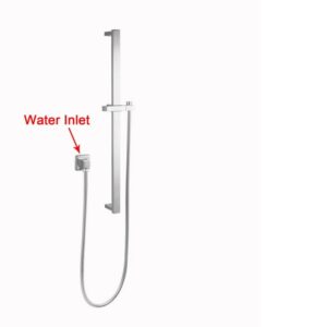 Brushed Nickel Shower Rail