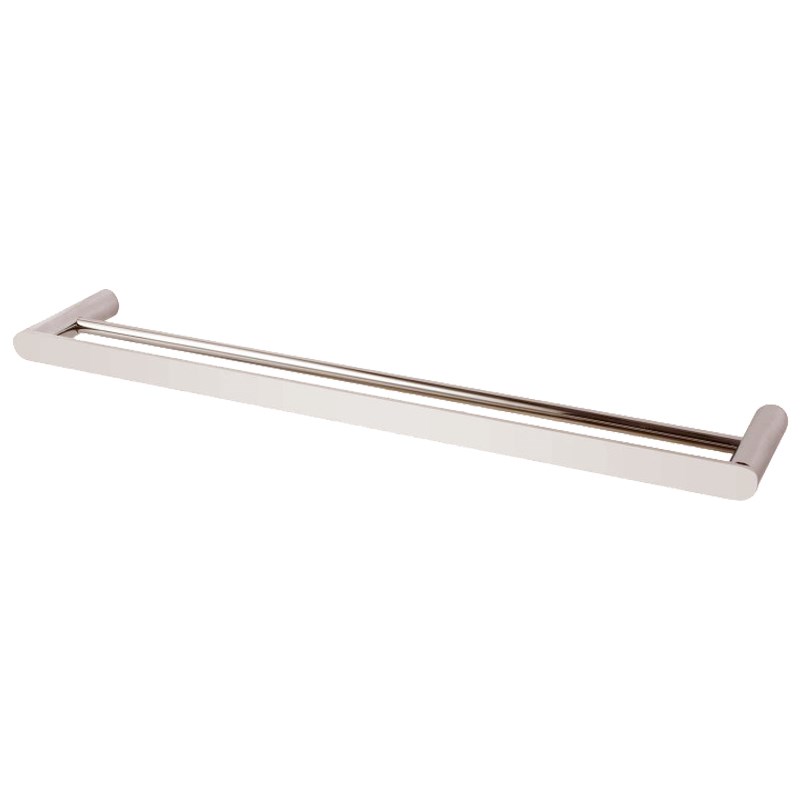 RUSHY – 800mm Brushed Nickel Double Towel Rail