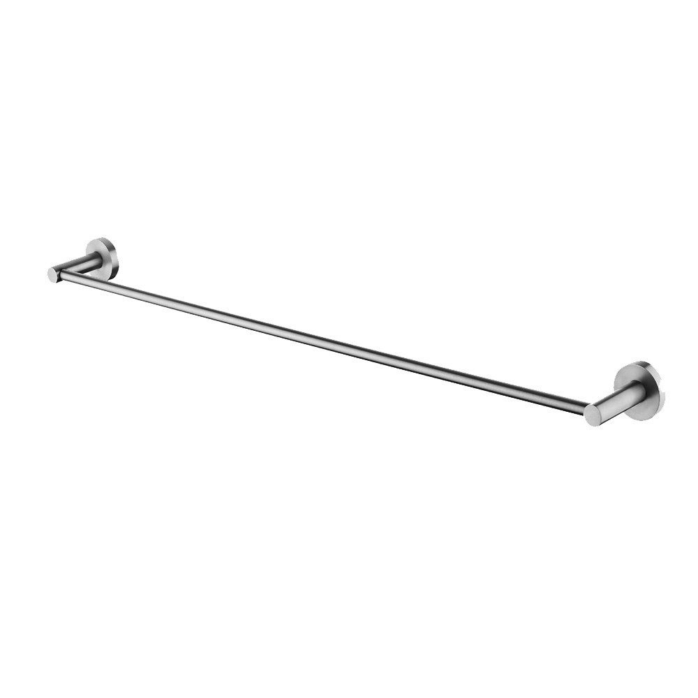 LUCID PIN – 800mm Brushed Nickel Cuttable Single Towel Rail