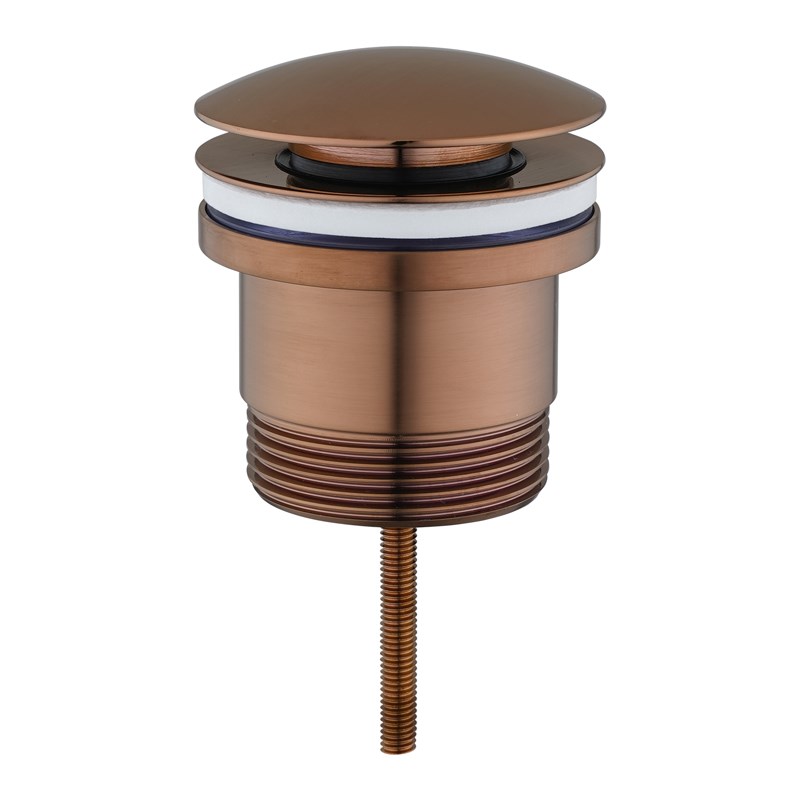 Brushed Copper Pop Up Waste Universal