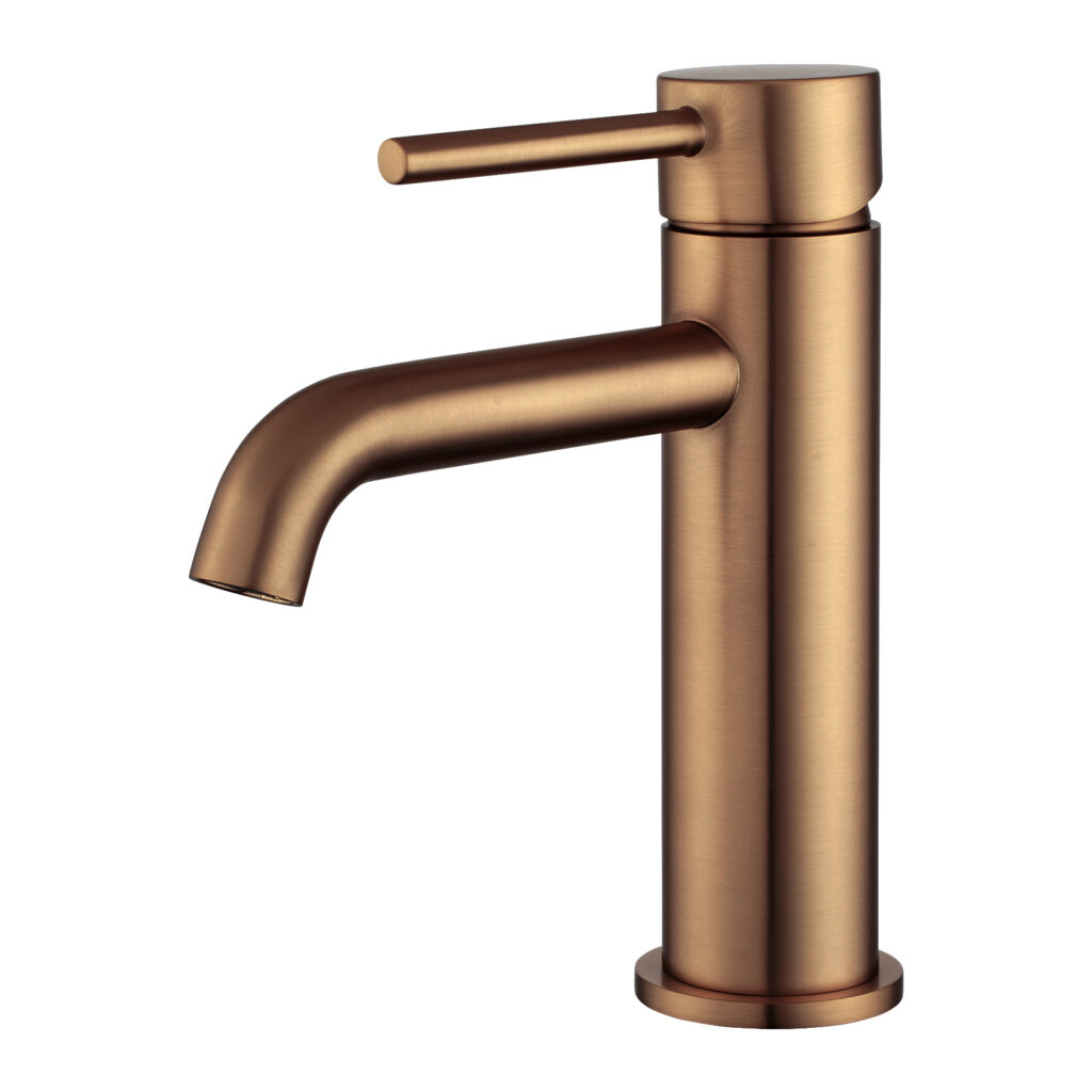 LUCID PIN – Brushed Copper Basin Mixer