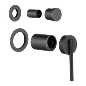 CADDENCE Series Gunmetal Diverter Mixer Trim Kit With Separate Cover Plate (match CLPD)