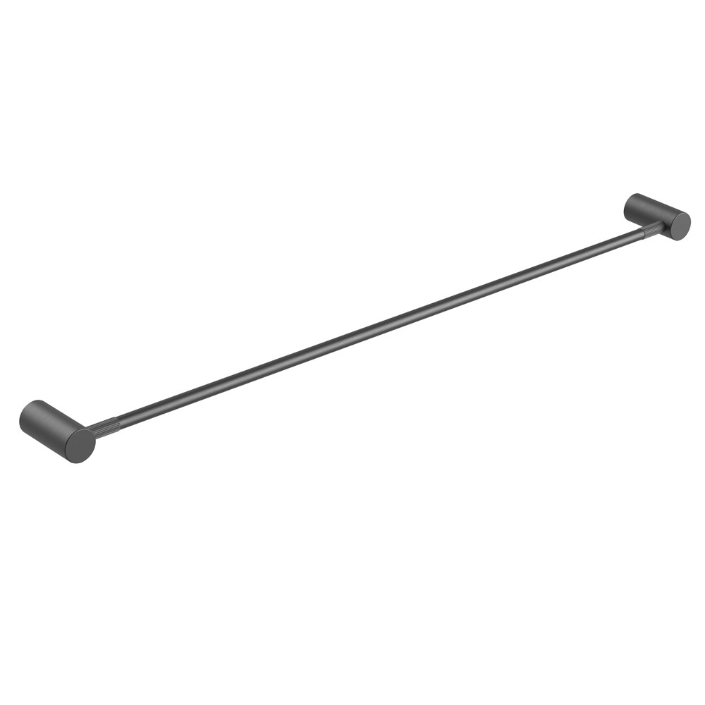 CADDENCE – 800mm Brushed Gunmetal Single Towel Rail