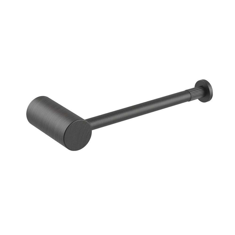 CADDENCE – Brushed Gun Metal Single Toilet Paper Holder