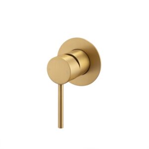 LUCID PIN – Brushed Brass Wall Mixer