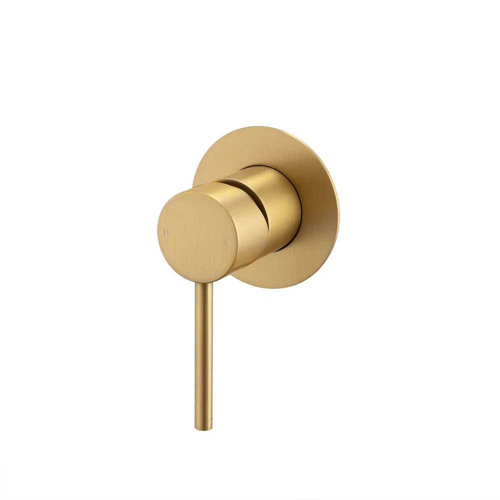 LUCID PIN – Brushed Brass Wall Mixer