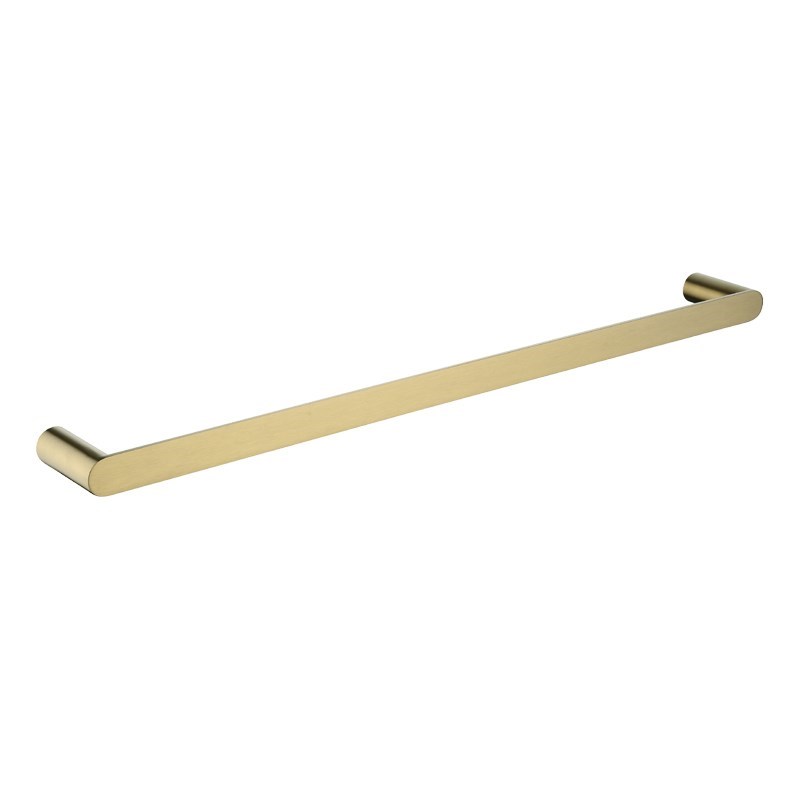 RUSHY – 600mm Brushed Brass Single Towel Rail