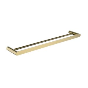 RUSHY – 600mm Brushed Brass Double Towel Rail