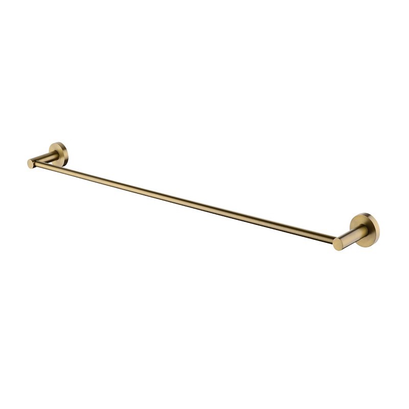LUCID PIN – 800mm Brushed Brass Cuttable Single Towel Rail