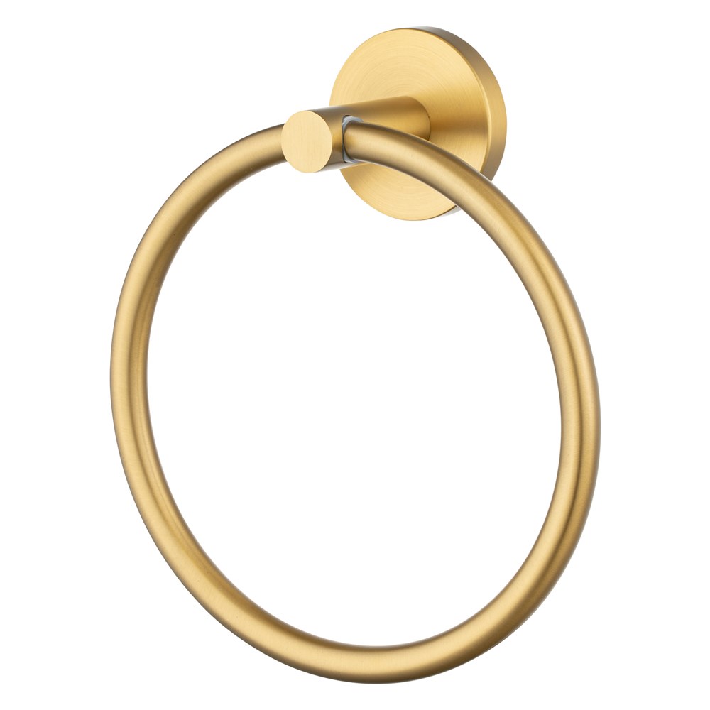 LUCID PIN – Brushed Brass Towel Ring