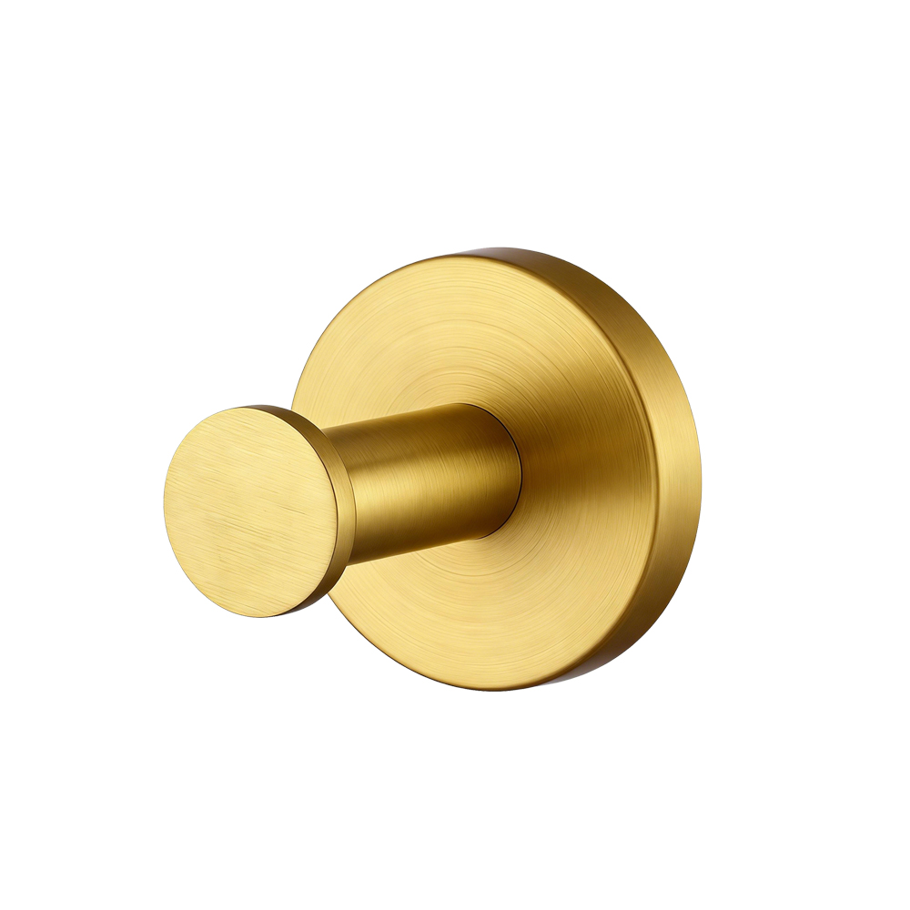 LUCID PIN – Brushed Brass Robe Hook
