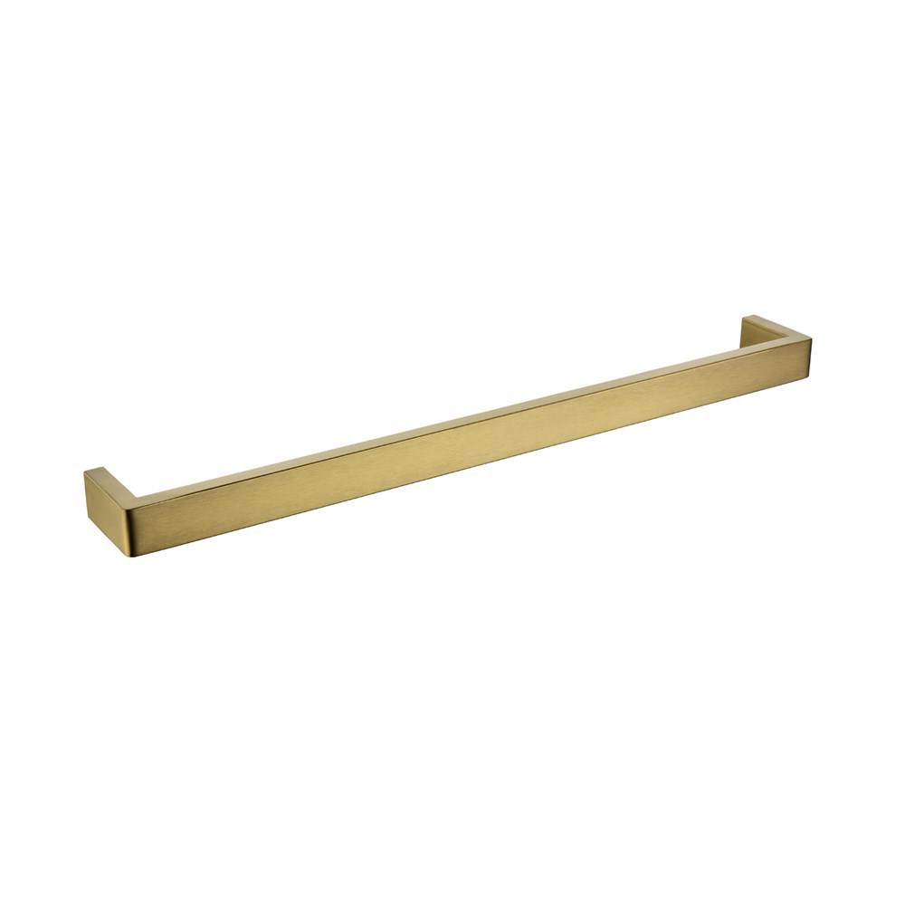 IVANO – 600mm Brushed Brass Single Towel Rail