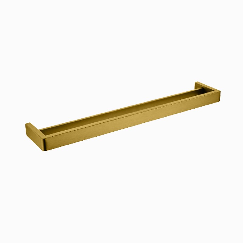 IVANO – 600mm Brushed Brass Double Towel Rail