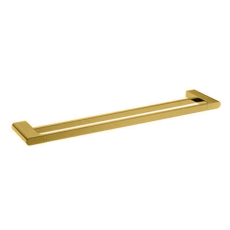 VOG – 800mm Brushed Brass Double Towel Rail
