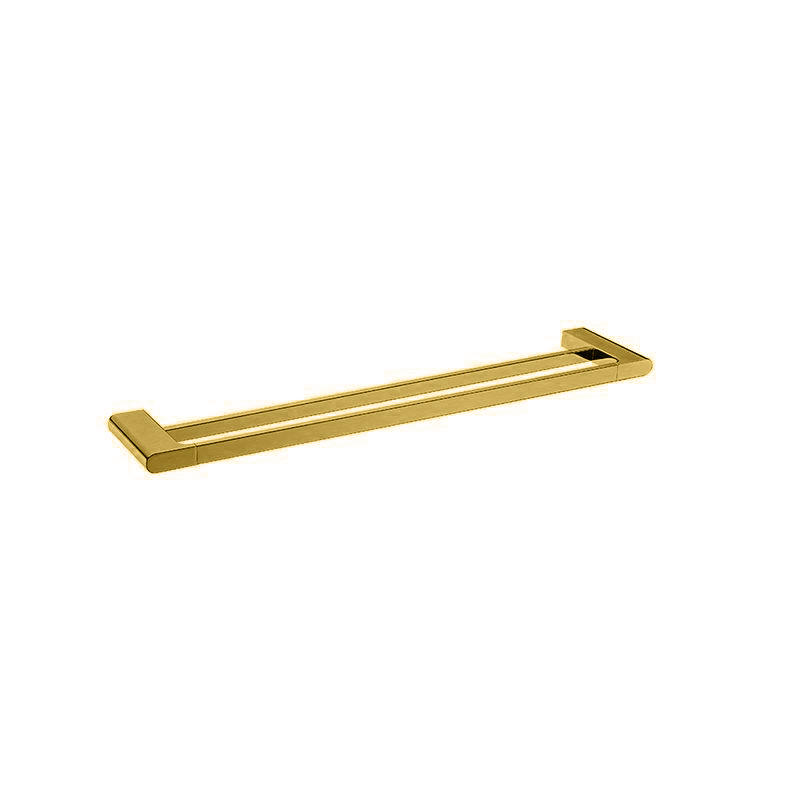 VOG – 600mm Brushed Brass Double Towel Rail