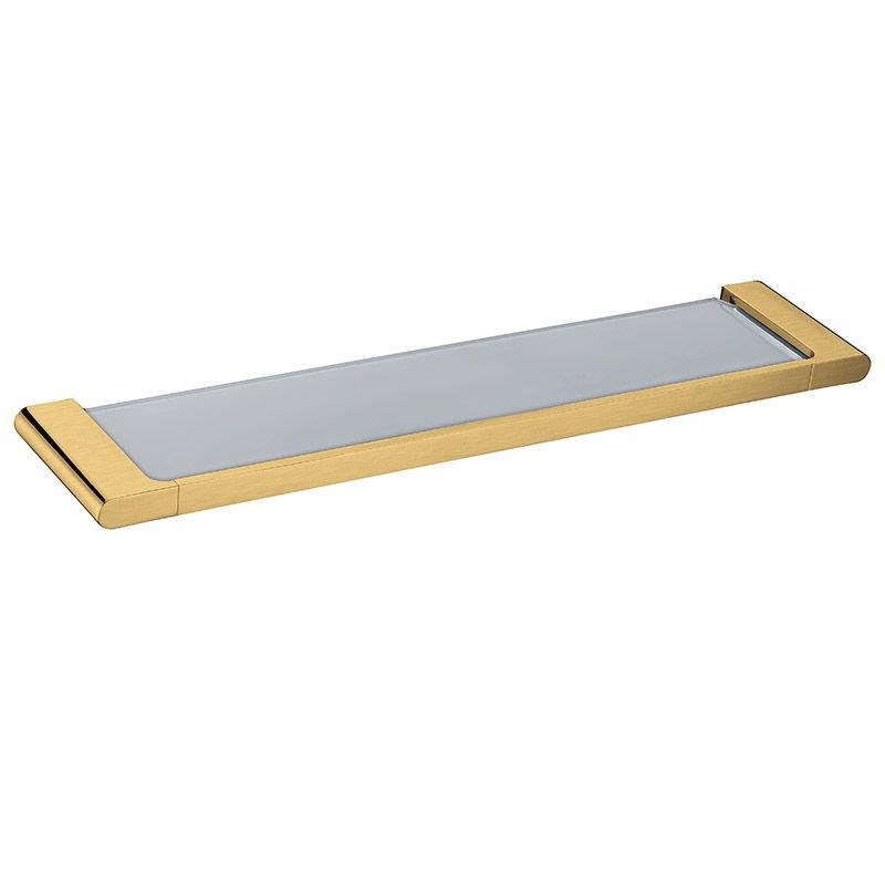 VOG – Brushed Brass Glass Shelf