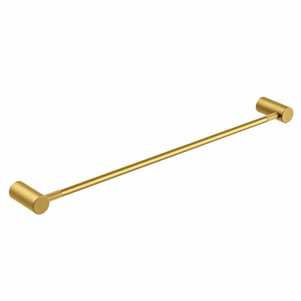 CADDENCE – 600mm Brushed Brass Single Towel Rail