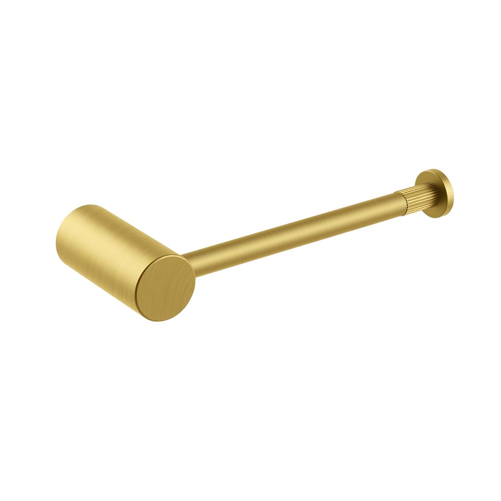 CADDENCE – Brushed Brass Single Toilet Paper Holder