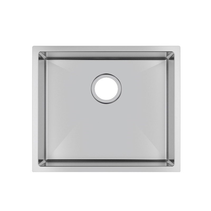 510x440x230mm Chrome Stainless Steel Single Bowl Kitchen Sink