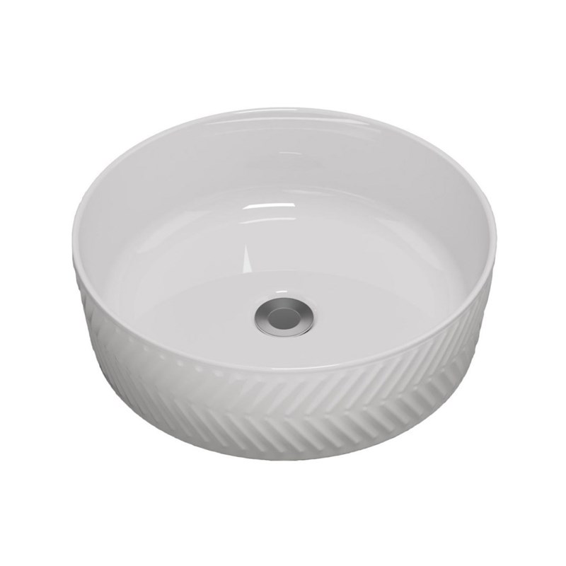 365x365x120mm Gloss White Above Counter Basin