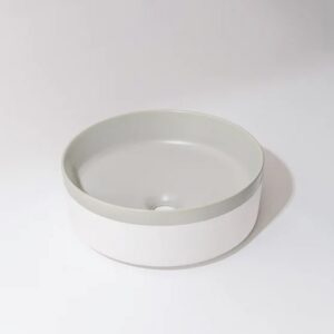 375*375*135mm Color Plus Textured Exterior Finish & Matte Dark Grey Interior Finish Above Counter Basin(32mm Nonoverflow)