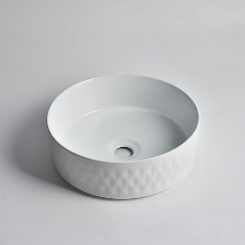 365x365x120mm Gloss White Above Counter Basin