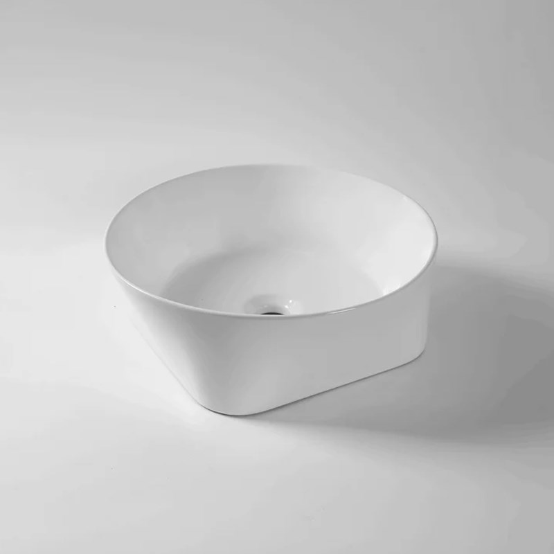 400x400x140mm Gloss White Above Counter Basin
