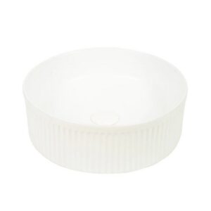 370x370x130mm Matte White Above Counter Basin
