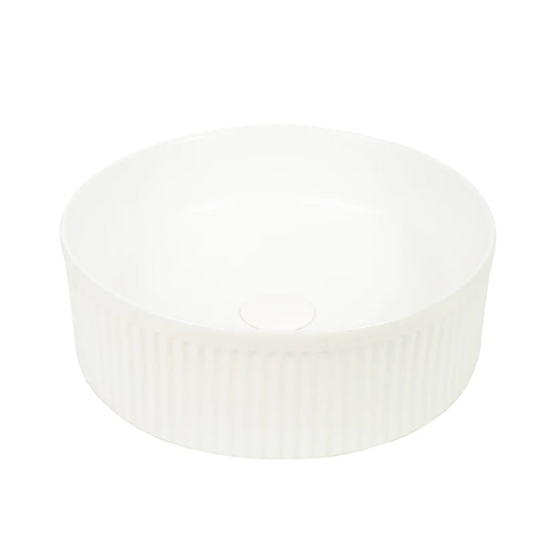 370x370x130mm Matte White Above Counter Basin