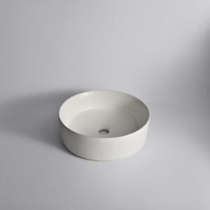360x360x125mm Matte White Above Counter Basin