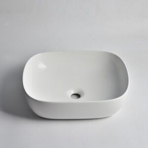 485x395x145mm Matte White Above Counter Basin