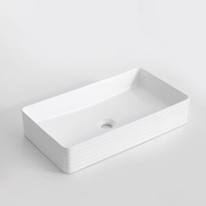 600x340x110mm Gloss White Above Counter Basin