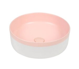 375*375*135mm Color Plus Matte Pink Basin Above Counter Basin(32mm Nonoverflow)