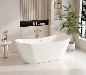 Disney Ultra-Thin Freestanding Bathtub – Gloss White