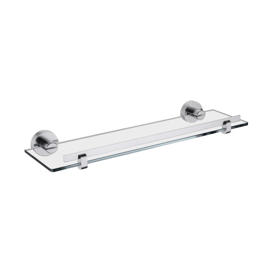 Globe Series Glass Shelf – Matt Chrome