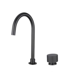 MOON – Brushed Gun Metal Grey Swivel Basin Mixer
