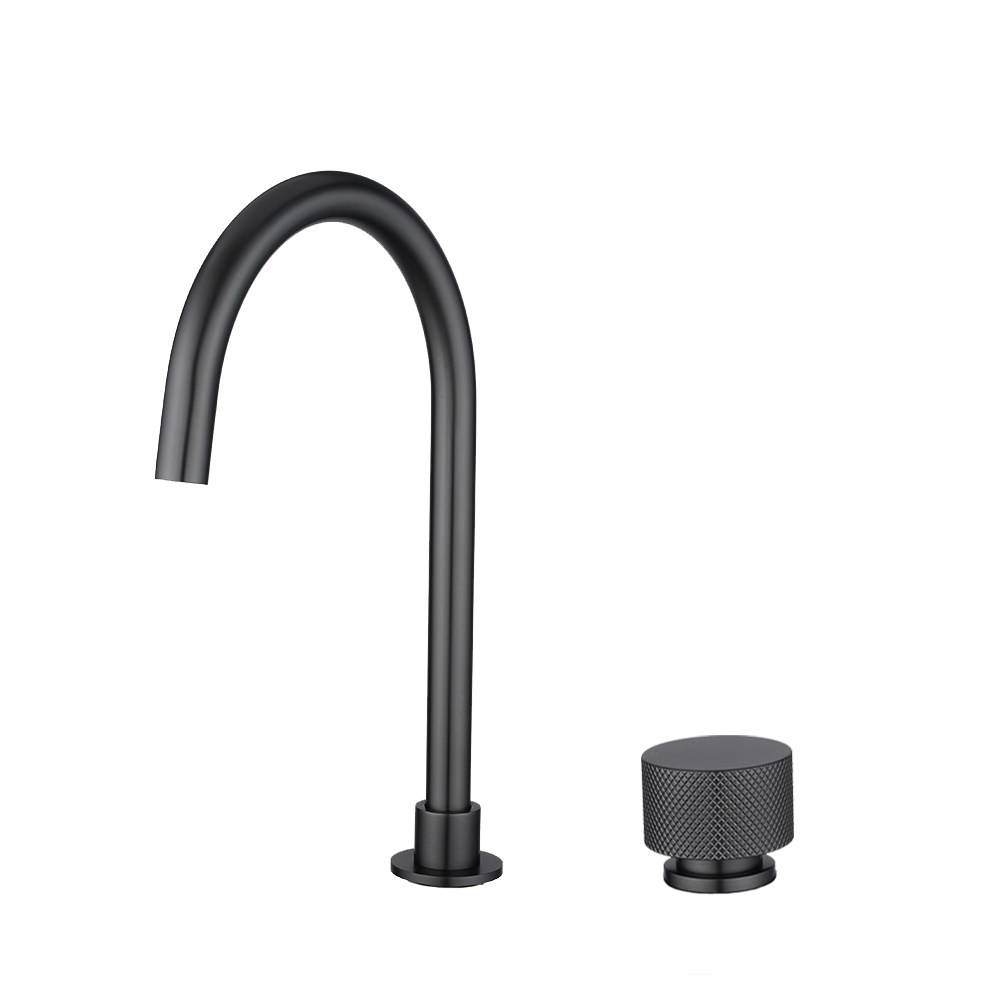 MOON – Brushed Gun Metal Grey Swivel Basin Mixer