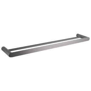 RUSHY – 800mm Gunmetal Double Towel Rail