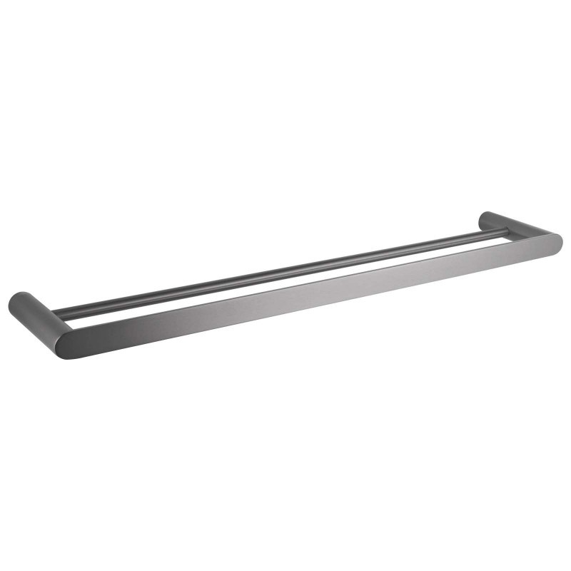 RUSHY – 800mm Gunmetal Double Towel Rail