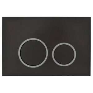 R&T Round Flush Plate – Black