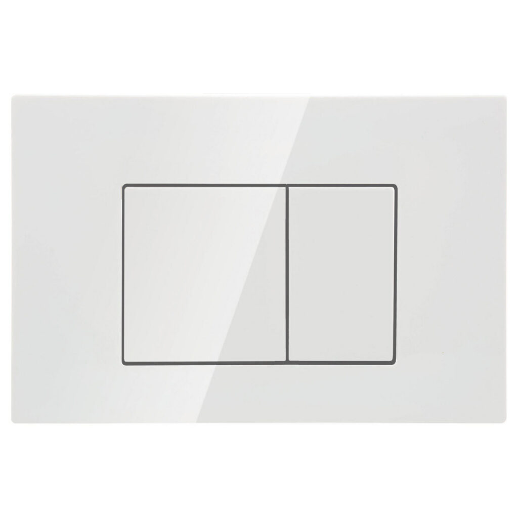 R&T Square Flush Plate – White