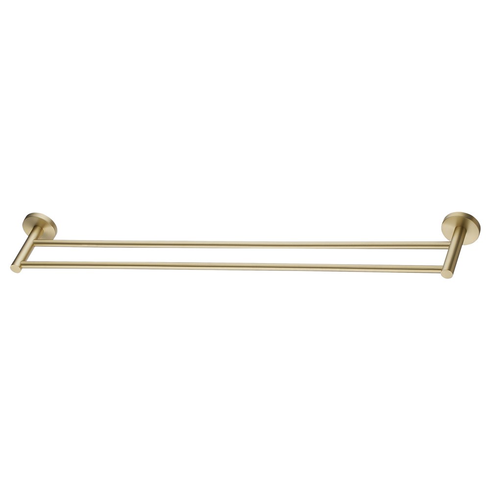 LUCID PIN – Light Brused Brass Cuttable Double Towel Rail