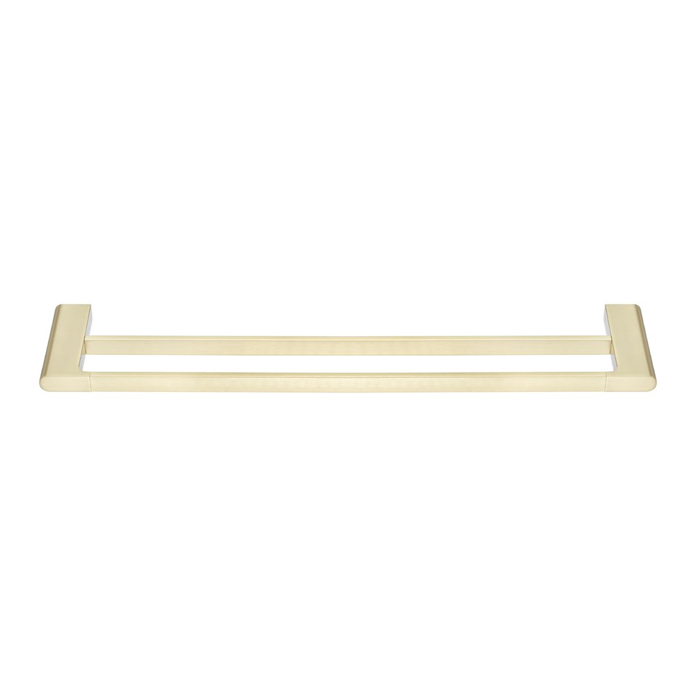 VOG – 800mm Light Brushed Brass Double Towel Rail