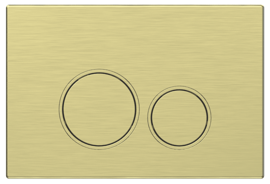 Sigma Round Flush Plate – Brushed Gold