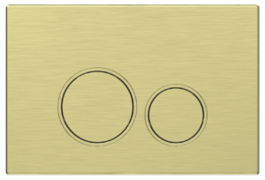 Sigma Round Flush Plate – Brushed Gold