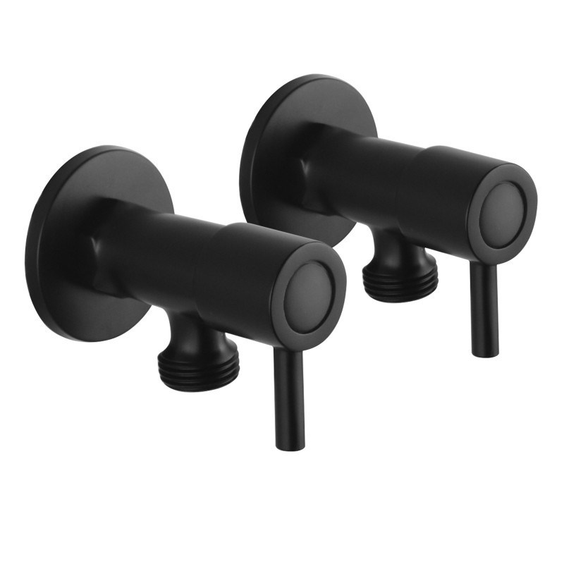 Black Washing Machine Taps One Pair