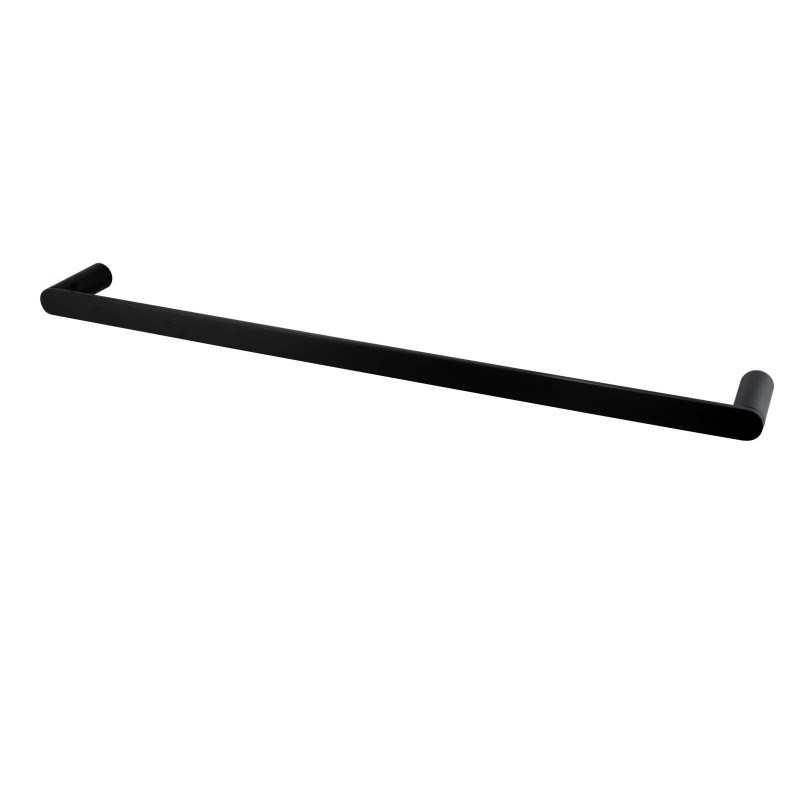 RUSHY – 800mm Black Single Towel Rail